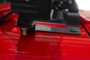 Jeep Gladiator JT Auxiliary Light Mounting Bracket - Fishbone Offroad - Cowl Light Brackets FB211110 - Black textured powder coat - `20-`27